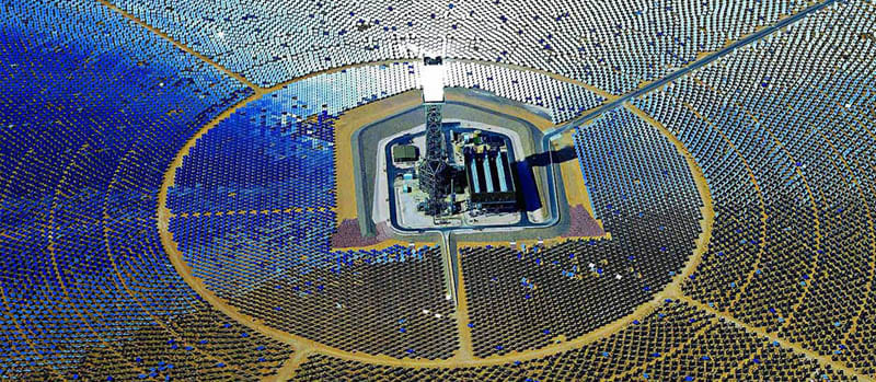 California's new solar power plant Solar Thermal Farm