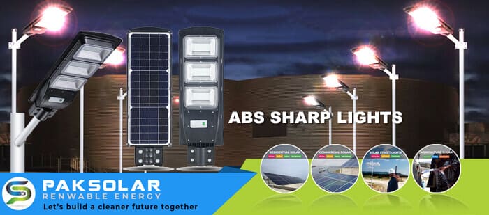 ABS 150w, 300w AIO sharp Solar Street Lights Prices in Pakistan