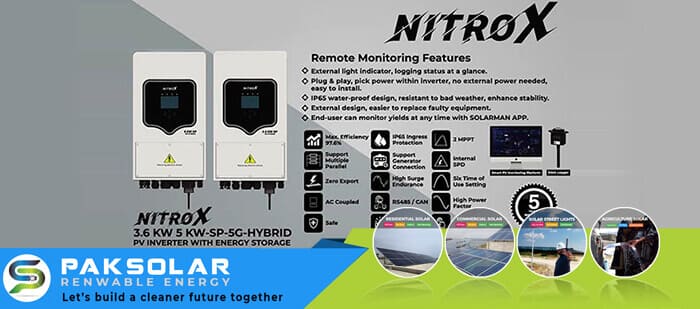 Invarex Nitrox Solar Inverter Prices in Karachi